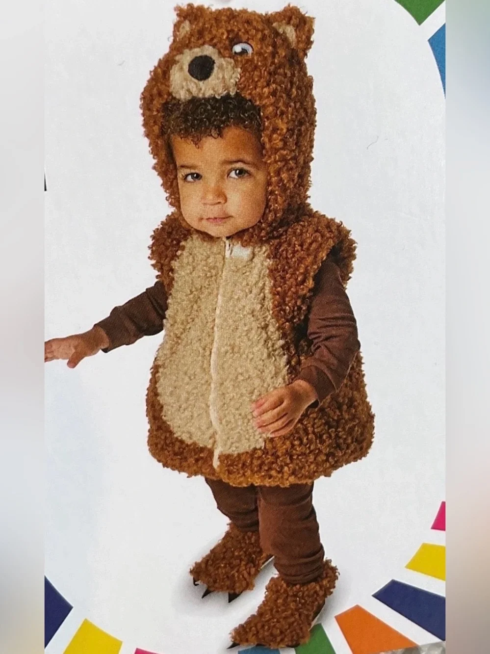 Going Wild Baby Bear Costume 6M 6 Months Halloween Sherpa